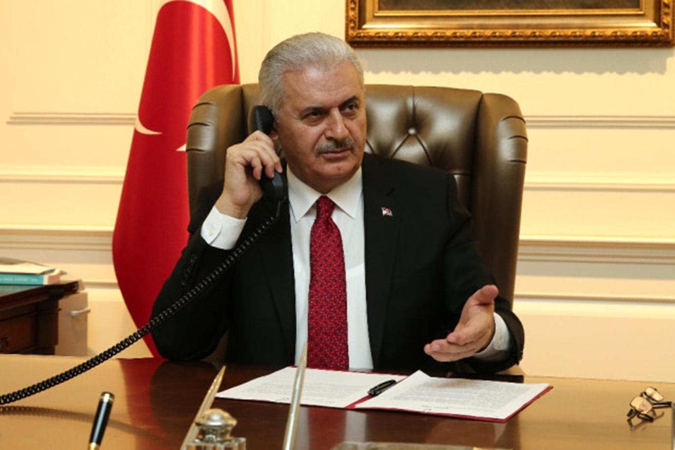 Başbakan Yıldırım'dan kaçırılan 3 Türkiyeli için telefon görüşmesi